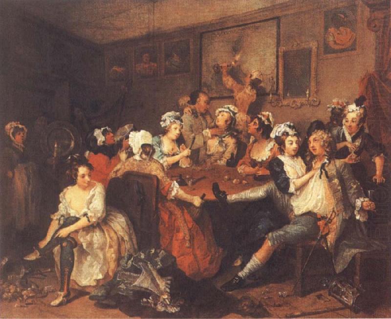 William Hogarth A Rake-s Progress,Tavern Scene china oil painting image